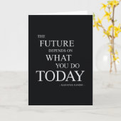 Das Motivierend Zitat der Zukunft Karte (Gelbe Blume)