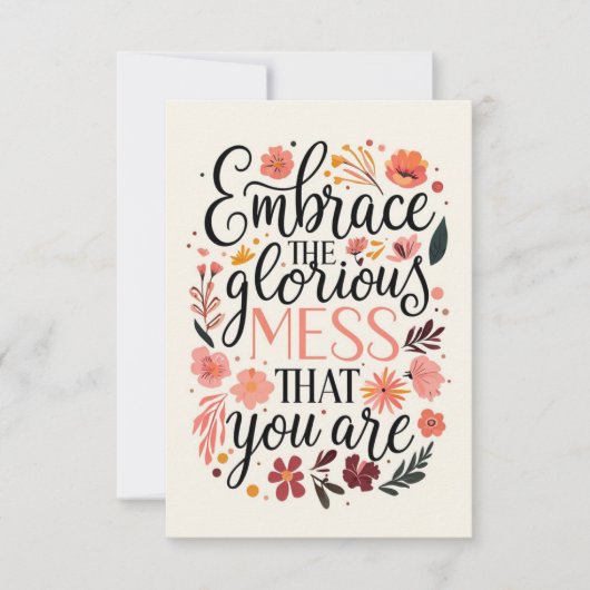 Das Motivierend Zitat des glorreichen Chaos Karte (Vorderseite)