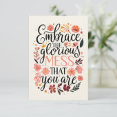 Das Motivierend Zitat des glorreichen Chaos Karte (Stehend Vorderseite)