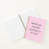 Das Motivierend Zitat-Notizheft Pink Notizblock (Innenseite)