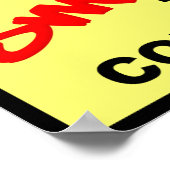 Das Motocross Dirt Bike Poster rauchen (Ecke)