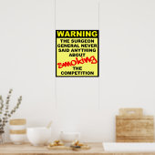 Das Motocross Dirt Bike Poster rauchen (Küche)