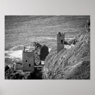 Das Motor Crown Mines, Botallack, Cornwall Poster