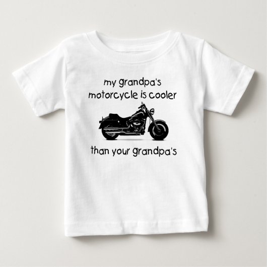 Das Motorrad meines Großvaters ist cooler Baby T-shirt (Vorderseite)