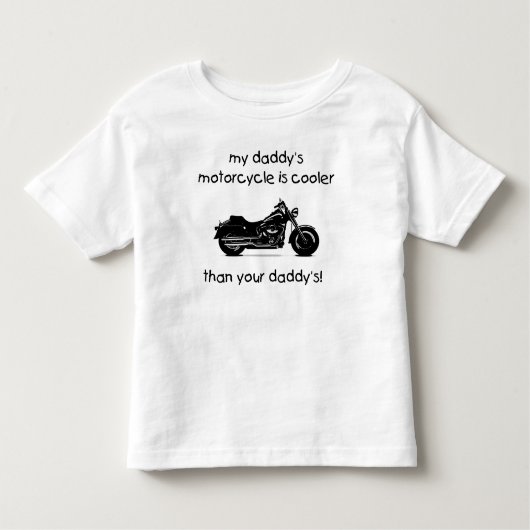 Das Motorrad meines Vatis ist cooler Kleinkind T-shirt (Vorderseite)