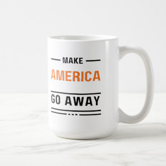 Das Motto der orangefarbenen Typografie, Amerika a Kaffeetasse