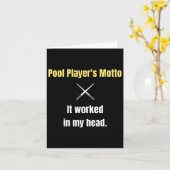 Das Motto der Poolspieler funktionierte in meinem  Karte (Gelbe Blume)