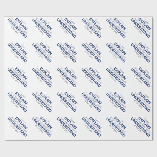 Das Motto des Ingenieurs - Wissenschafts-Art Geschenkpapier (Flach)