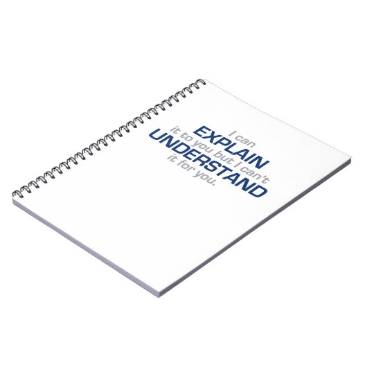 Das Motto des Ingenieurs - Wissenschafts-Art Notizblock (Linke Seite)