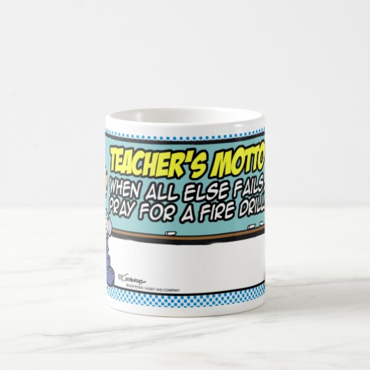 Das Motto des Lehrers Kaffeetasse (Mittel)