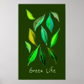 Das Motto "Green Life"-Öko illustrieren Poster (Vorne)