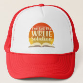 Das Motto "Write Solution Funny Author" got Truckerkappe (Vorderseite)