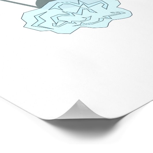 Das Motto Writers Life Draft Author Process Poster (Ecke)