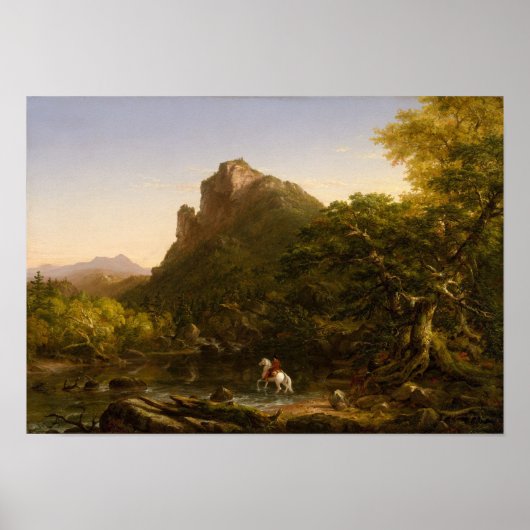 Das Mountain Ford - Thomas Cole Wall Art Poster (Vorne)