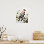 Das Mourning Dove Bird Art Print Poster (Küche)