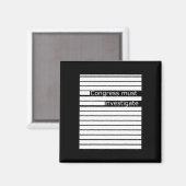 Das Mueller-Report Ag Barr Redacted T-Shirt Magnet (Vorderseite/Rückseite)
