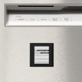 Das Mueller-Report Ag Barr Redacted T-Shirt Magnet (In Situ (Geschirrspüler))