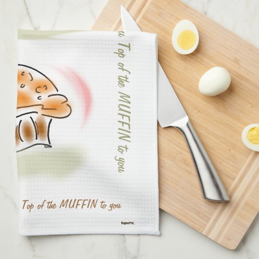 Das Muffin Küchentuch (Viertel Falte)