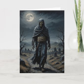 Das Mummy Walks Halloween Karte (Vorderseite)