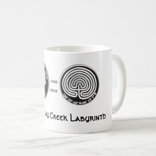 Das Murray-Nebenfluss-Labyrinth Kaffeetasse (VorderseiteRechts)