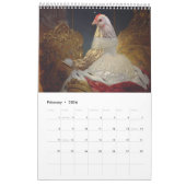 Das Museum der schönen Art Hühner 2024 Kalender (Feb 2026)