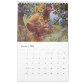 Das Museum der schönen Art Hühner 2024 Kalender (Jan 2026)
