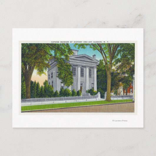 Das Museum für Geschichte und Kunst von Cayuga Postkarte (Vorderseite)