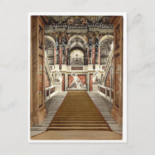 Das Museum für Kunst, die Treppe, Wien, Österreich Postkarte