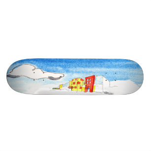 Das Museum große rote Tür @DuPage Kinder Skateboard