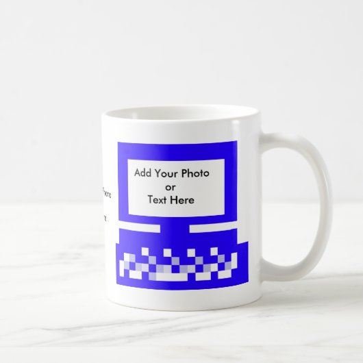Das MUSEUM Künstler-Reihen-Bild-Computer-Blau Kaffeetasse (Rechts)