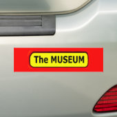 Das MUSEUM-Logo des MUSEUM Zazzle Autoaufkleber (Auf Auto)