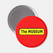 Das MUSEUM-Logo des MUSEUM Zazzle Magnet (Vorderseite/Rückseite)