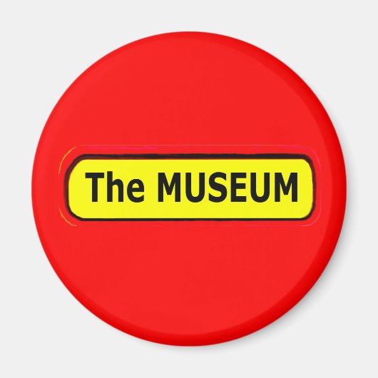 Das MUSEUM-Logo des MUSEUM Zazzle Magnet (Vorne)