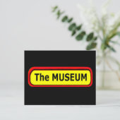 Das MUSEUM-Logo des MUSEUM Zazzle Postkarte (Stehend Vorderseite)