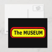 Das MUSEUM-Logo des MUSEUM Zazzle Postkarte (Vorne/Hinten)