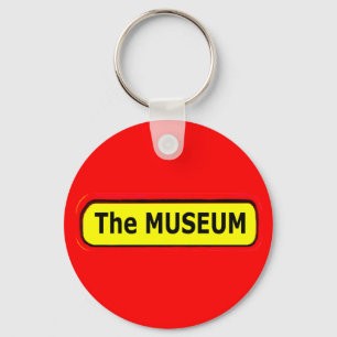 Das MUSEUM-Logo des MUSEUM Zazzle Schlüsselanhänger
