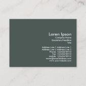 Das Museum, MiniFoto Visitenkarte (Rückseite)