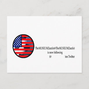 Das MUSEUM Zazzle 2 auf Tweeter The MUSEUM Zazzle Postkarte