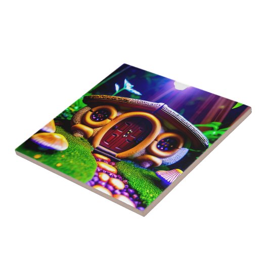 Das Mushroom House in Flinstone Fliese (Seite)