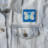 Das Music Blue Butterfly Awareness Ribbon-Button g Button (Beispiel)