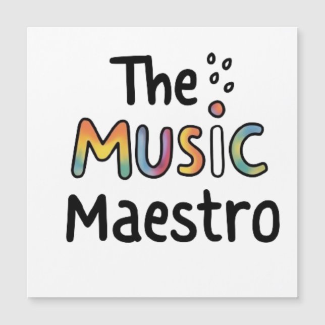 Das Music Maestro Magnetkarte (Vorderseite)