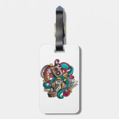 Das musikalische Design Gepäckanhänger (Rückseite vertikal)