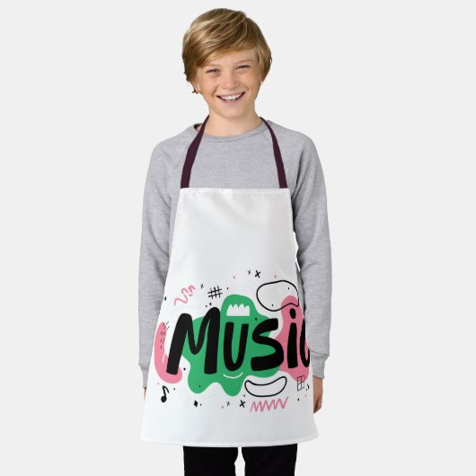 Das musikalische Design Schürze (Getragen)