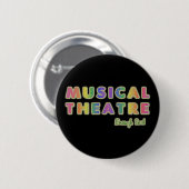 Das musikalische genügende Theater sagte Knopf Button (Vorne & Hinten)