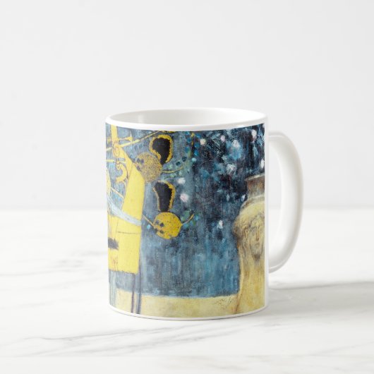 Das Musikbild von Gustav Klimt Kaffeetasse (VorderseiteRechts)