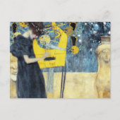 Das Musikbild von Gustav Klimt Postkarte (Vorderseite)