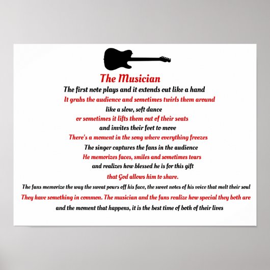 Das musikische Gedicht Poster (Vorne)