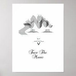 Das Musikposter drucken Poster
