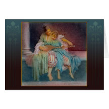 "Das Musikunterricht" - Kunst-Aquarell