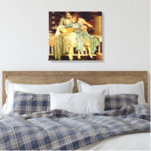 Das Musikunterricht von Frederic Leighton Leinwanddruck (Insitu (Schlafzimmer))
